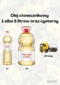 Sprzedam rafinowany olej słonecznikowy wysokiej jakości w atrakcyjnej cenie.
