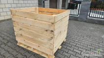 Sprzedam nowe skrzyniopalety 120x100x100 oraz 120x100x90 deska czterostronnie heblowana przerwy między deskami 2.5cm Dostępne od ręki...