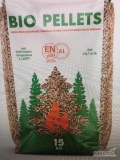 Sprzedam pellet sosnowy z certyfikatem ENplus A1 w workach 15 kg.