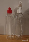 Sprzedam butelki PET 0,5 L (500 ml), okrągłe, przezroczyste, gwint 28. 
