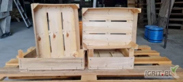 Producent sprzeda skrzynkę z łuszczki na truskawkę i inne owoce.Możliwość transportu !
